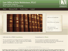 Tablet Screenshot of melsheimerlaw.com